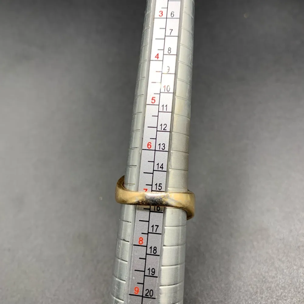 Ross Simons Cubic Zirconia Cluster Ring Gold Over Sterling Silver Size 7 - Image 6