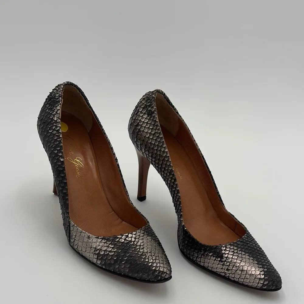 Golden Goose Women’s Snakeskin Heels 37 - Image 2