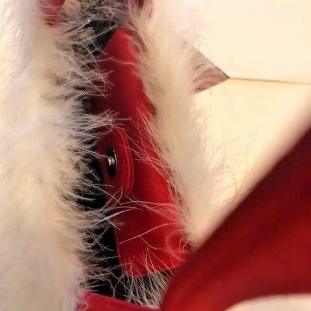 Snowman Quilted Purse White Boa Pet Pic Insert New - Image 5