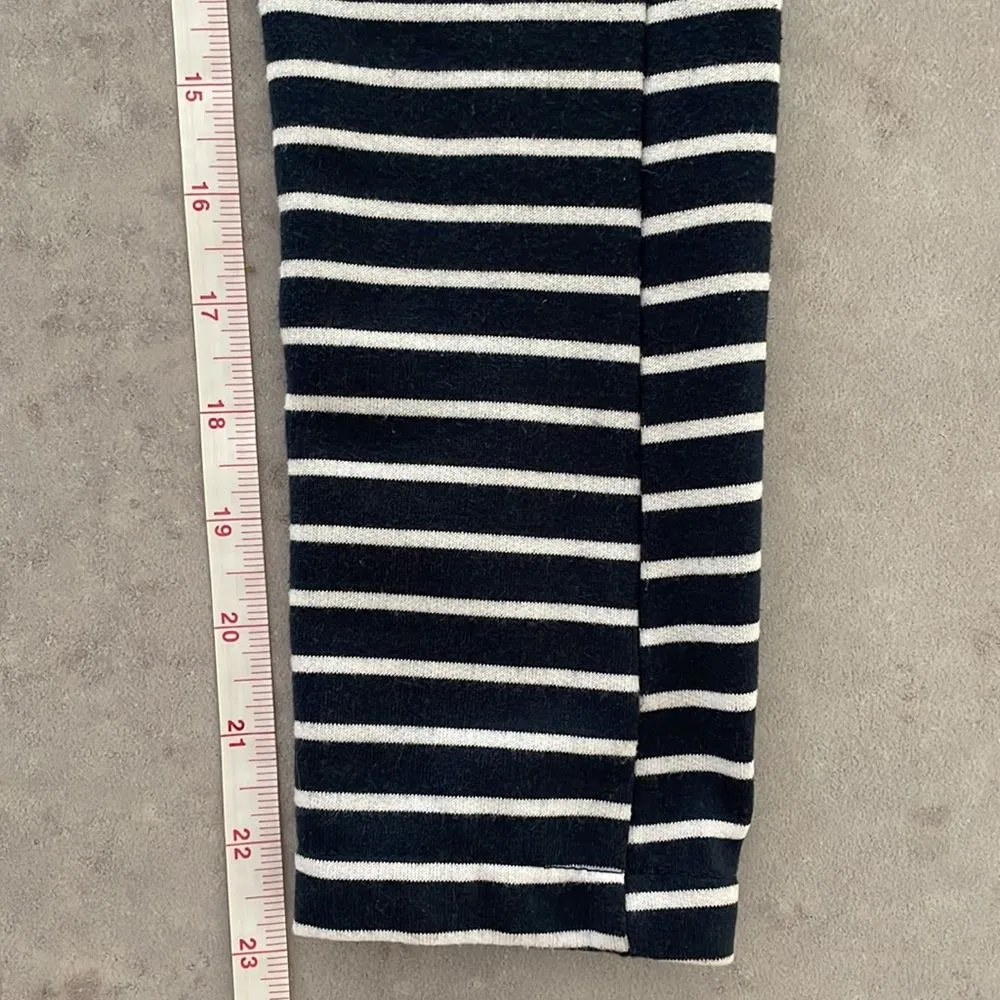 Forever 21 Navy‎ White Stripes Blazer Jacket Buttons Pockets Women's Size S - Image 11