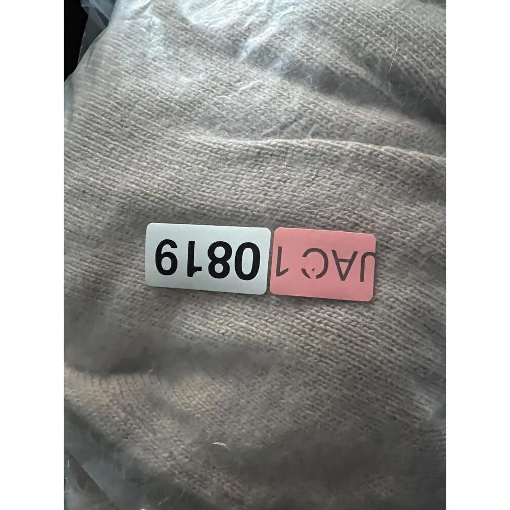 Sweater wool rabbith cream soft ruffle bell casual comfortable long sleeves L. - Image 10