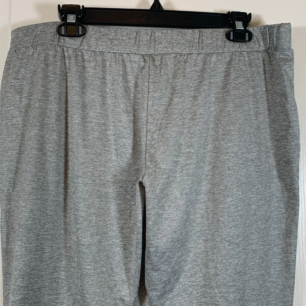 Lucky Brand Gray Lounge Cropped Pants Size Large EUC #2467 - Image 6