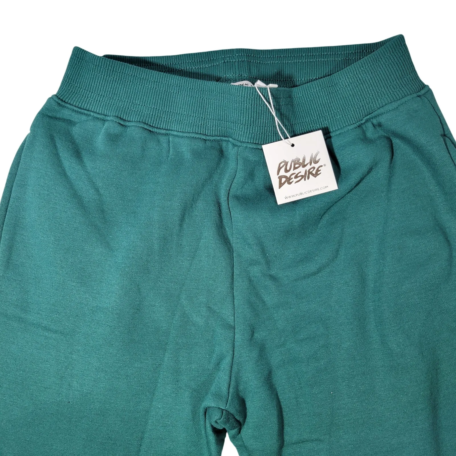 PUBLIC DESIRE Teal Jogger Sweatpants Womens‎ US Size 4 Drawstring Waist Green - Image 5