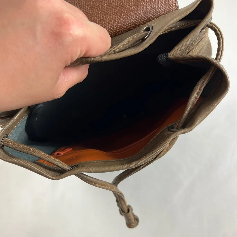 Agacci collection brown flap mini back pack no strap - Image 6