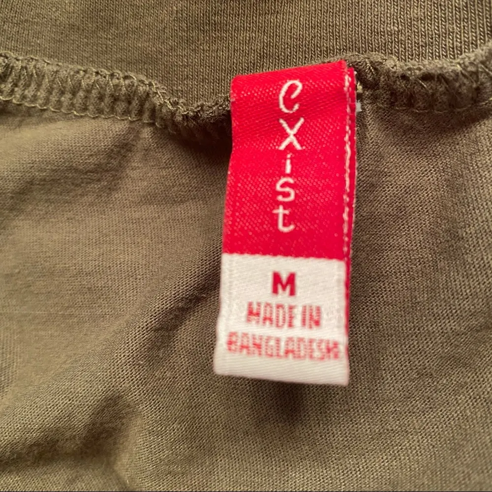 Exist|| Olive green v/neck long tee - Image 5