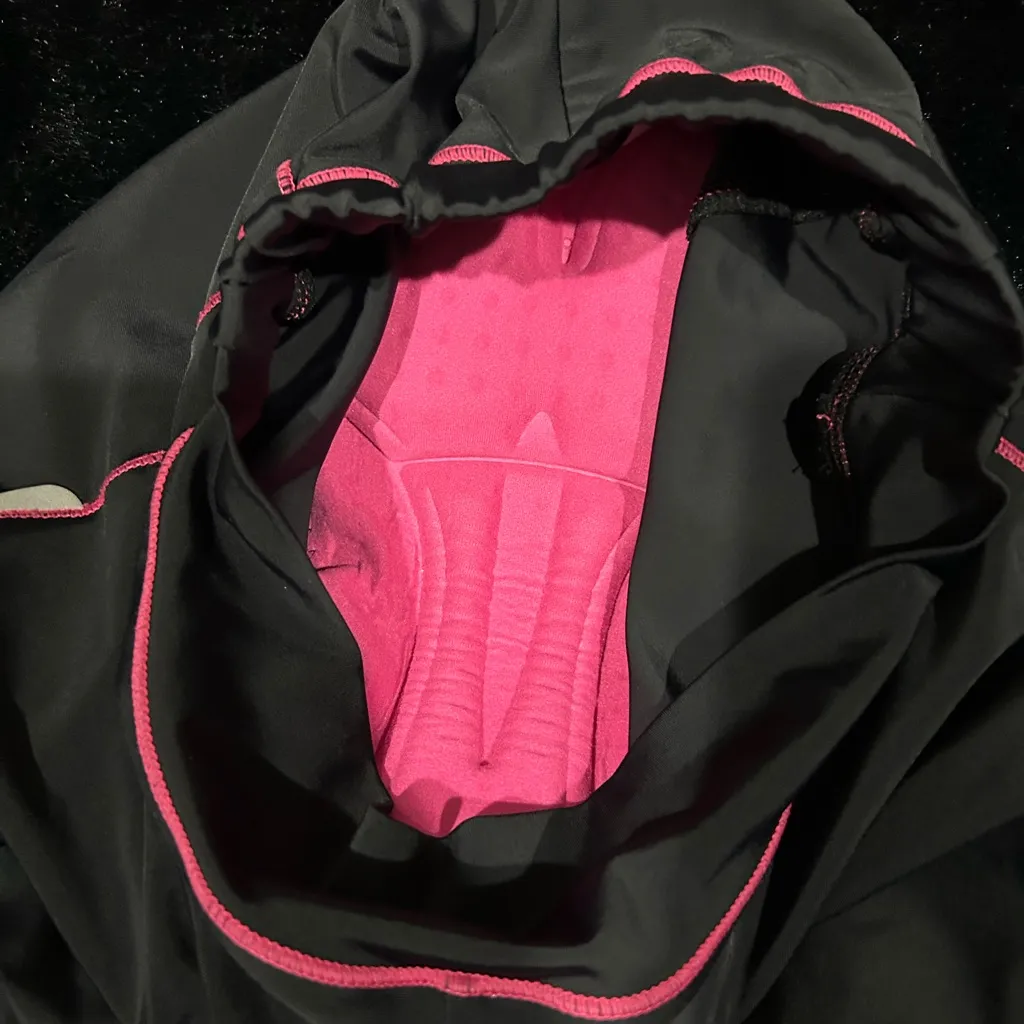 Women’s Cycling Tights Size Medium Padded Chamois Black Pink Performance Bike - Image 7
