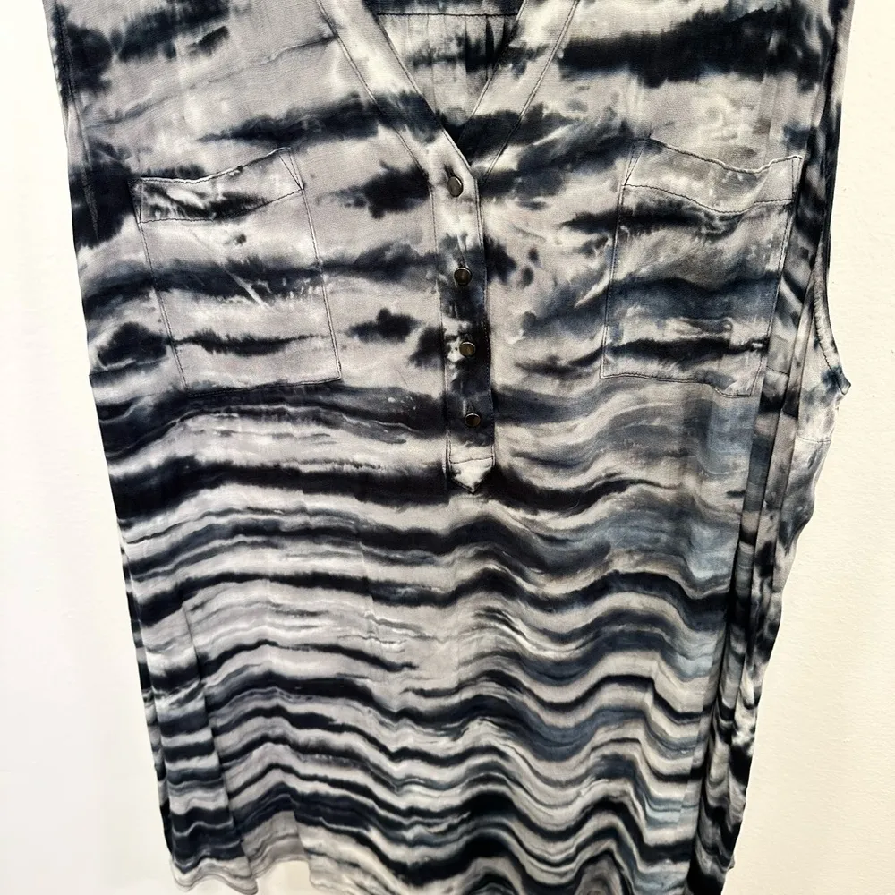Torrid top! Torrid blue tie dye tunic length tank top dress women’s size 3! - Image 3