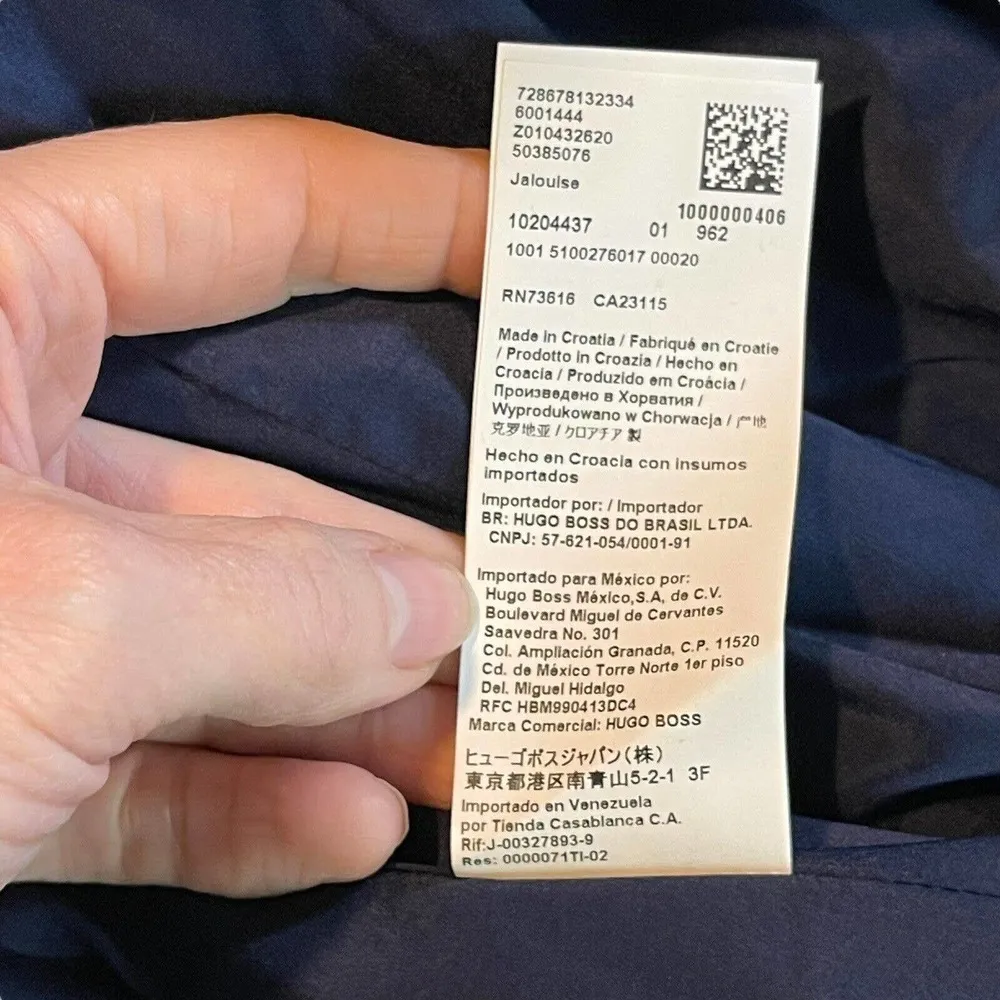 New Hugo Boss Women's 12 Jalouise Longline Stretch Wool Blend Blazer Career Job - Image 16