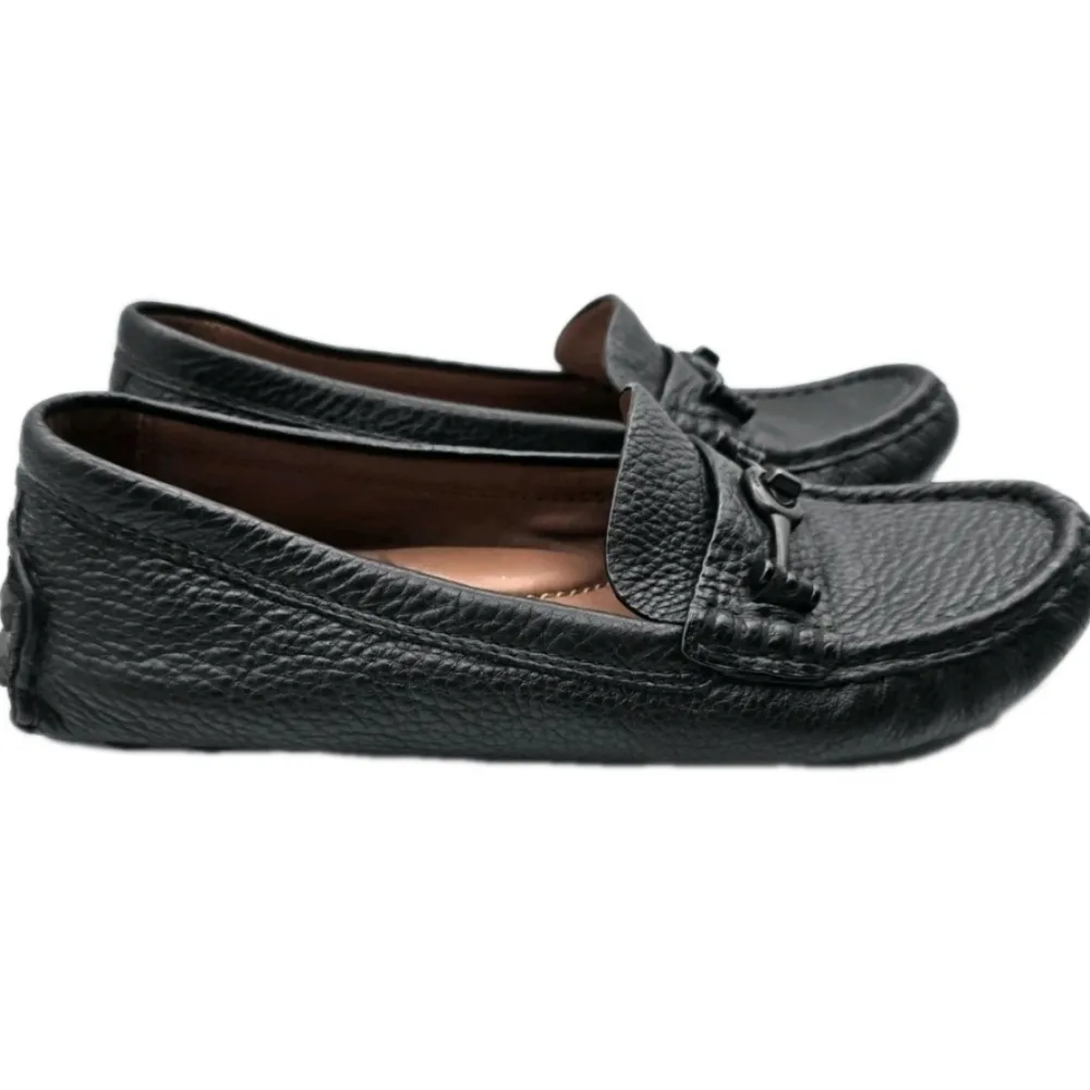 Coach Women’s Crosby Leather Loafers Driver Size 8.5M Black G1204 C17 Shoes Slip - Image 5