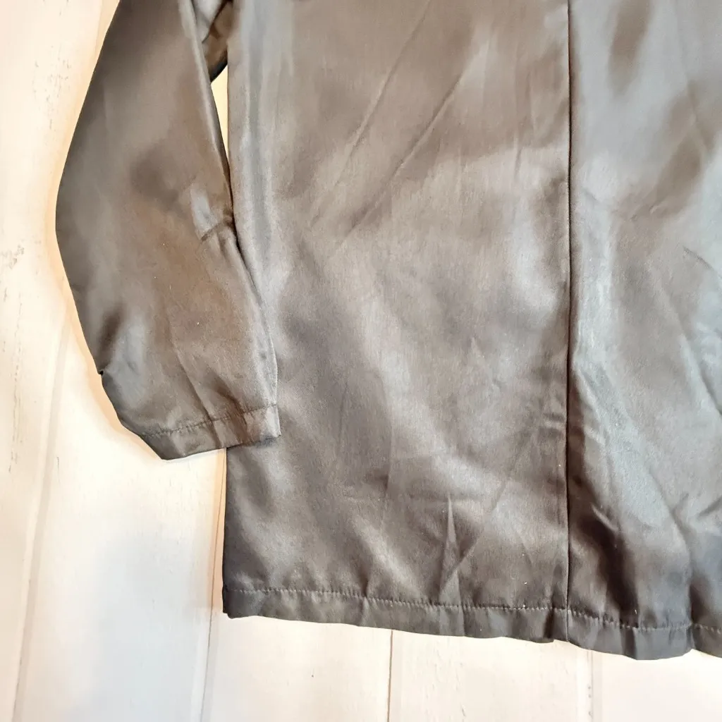 NEW - SheIn - Women’s Black Satin (Composite) Blazer - Size Large.  - Image 9