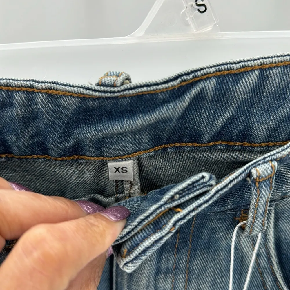 No brand horseshoe ankle jeans high waisted bohemian lagenlook minimalist Size 0 - Image 5