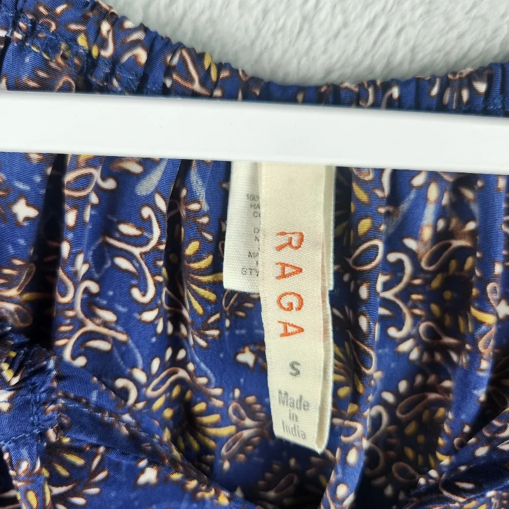 Raga Women's Top Blouse Boho Short Sleeve Size S Small - Image 3