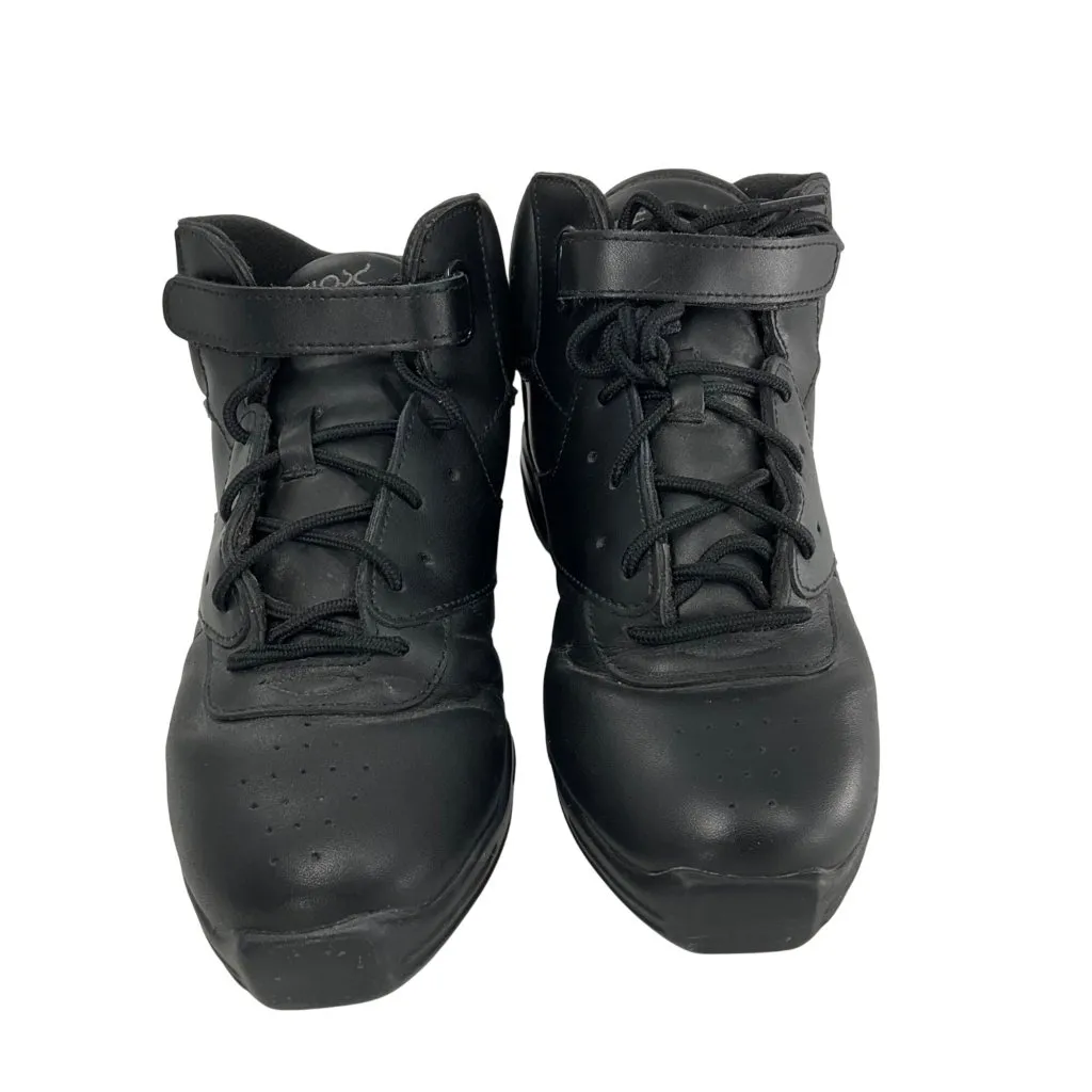 Capezio Fierce Black High-Top Dance Sneakers Womens Size 9 Leather Upper Lace-Up - Image 12
