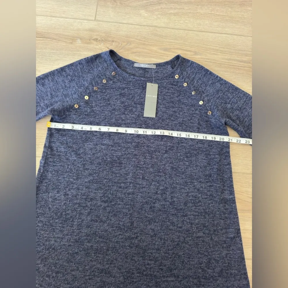 COIN 1804 ( Los Angeles) Women's Blue Long Sleeve Top Size L - Image 5