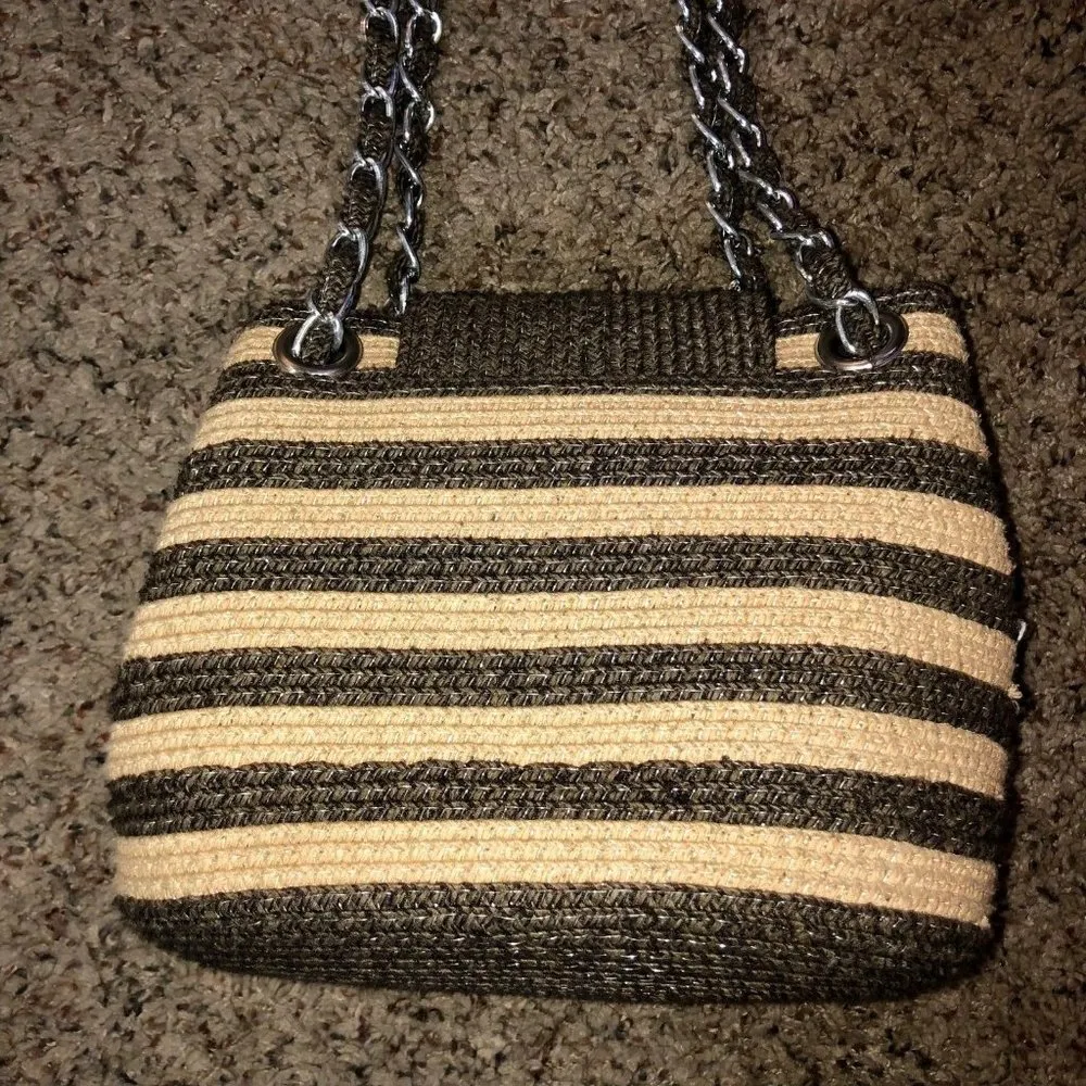 Paper Straw Small Purse Used - Image 5