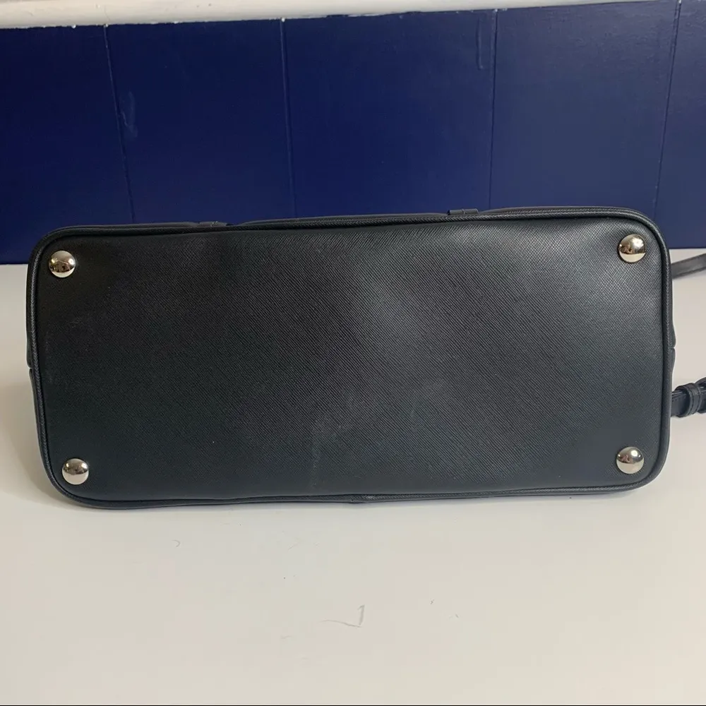 Coach Cora Peyton Black Saffiano Leather Domed Satchel - Image 9