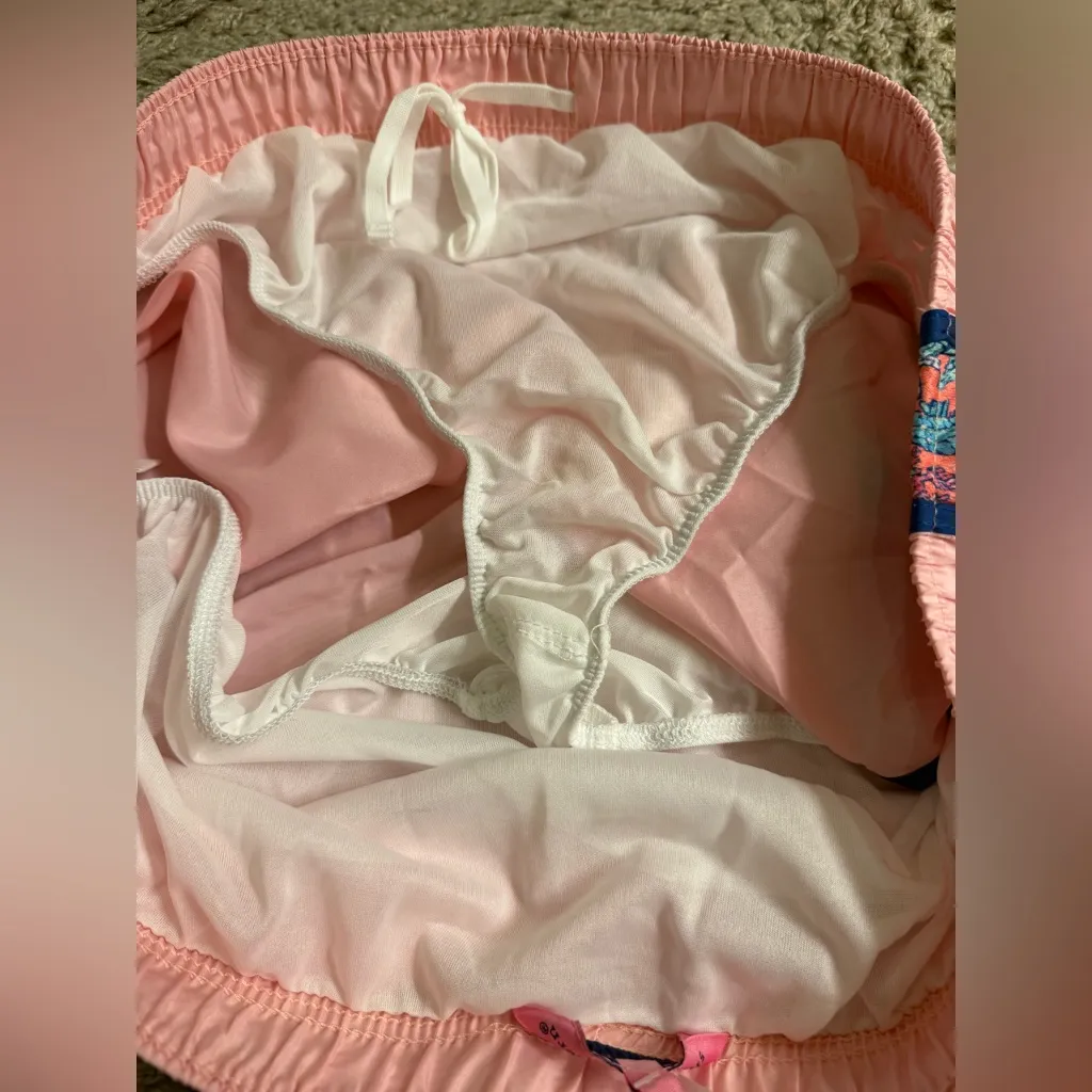 Simply Southern Pink Preppy Candy Coral Insert Simply Run Shorts - size XXL - Image 4