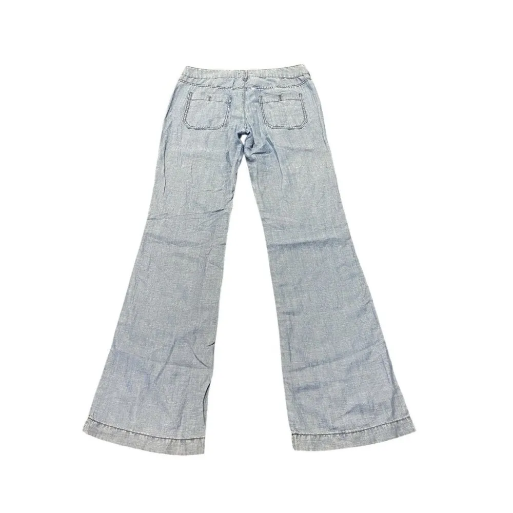 Anthropologie Pilcro and‎ the Letterpress Pants No 26 Womens (30x33) Linen Blend - Image 3