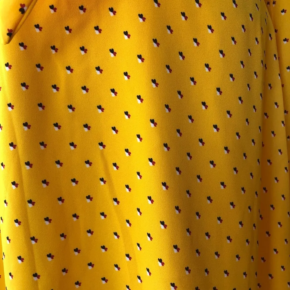 Gianni Bini  front keyhole mustard dress academia bright sexy librarian vibes - Image 6