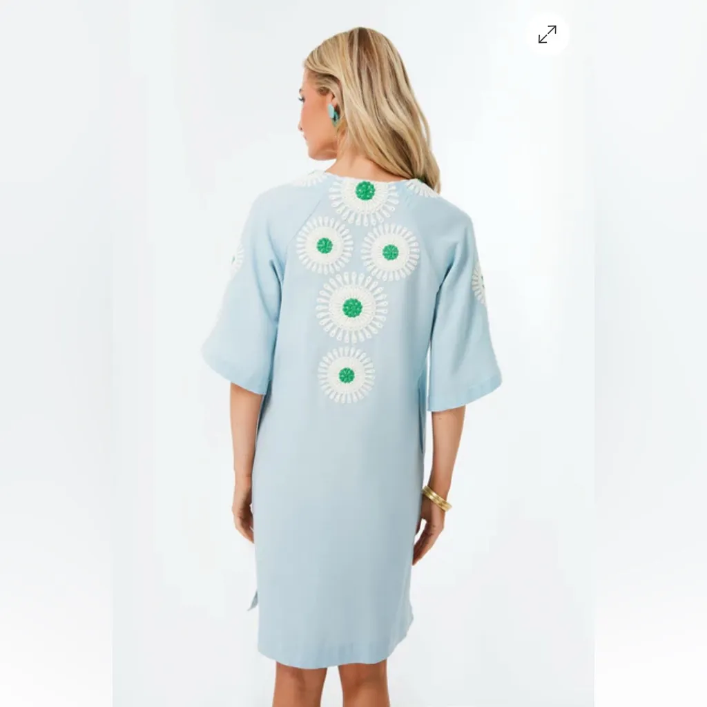 NWT•Tuckernuck X Frances Valentine•blue aster caftan•sz XS - Image 7