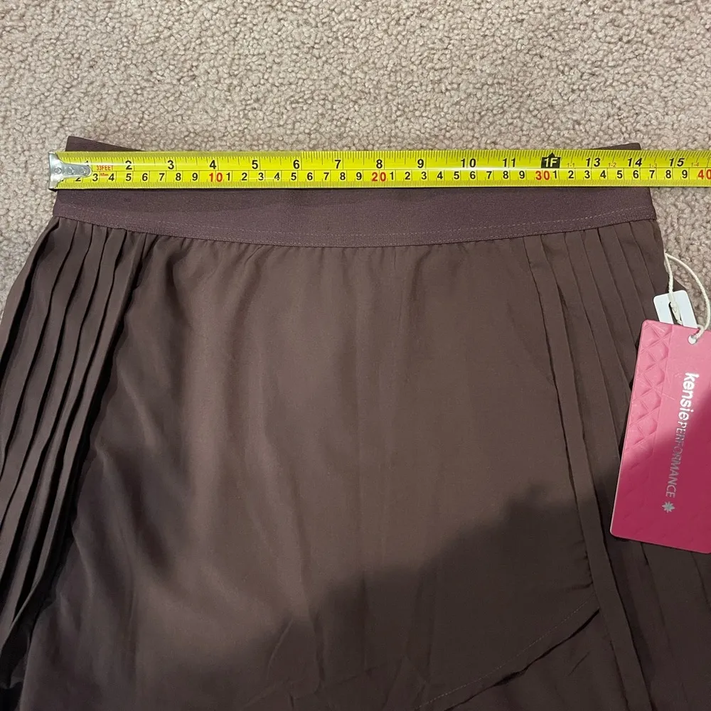 KENSIE (Junior) Brown High-Rise Pleated Tennis Skort - Image 5