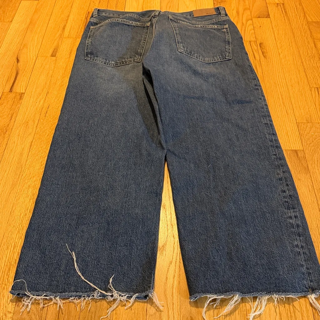 Madewell Low Slung Baggy Crop Jeans Sz 28 - Image 7
