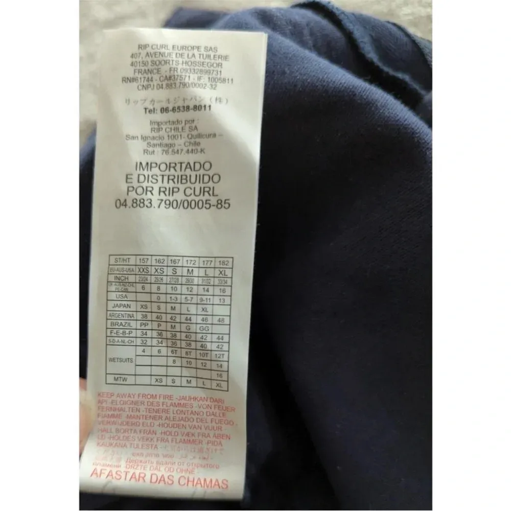 Rip Curl  Womens Keep On Surfin Short Size 29 Navy Raw Hem - Image 9