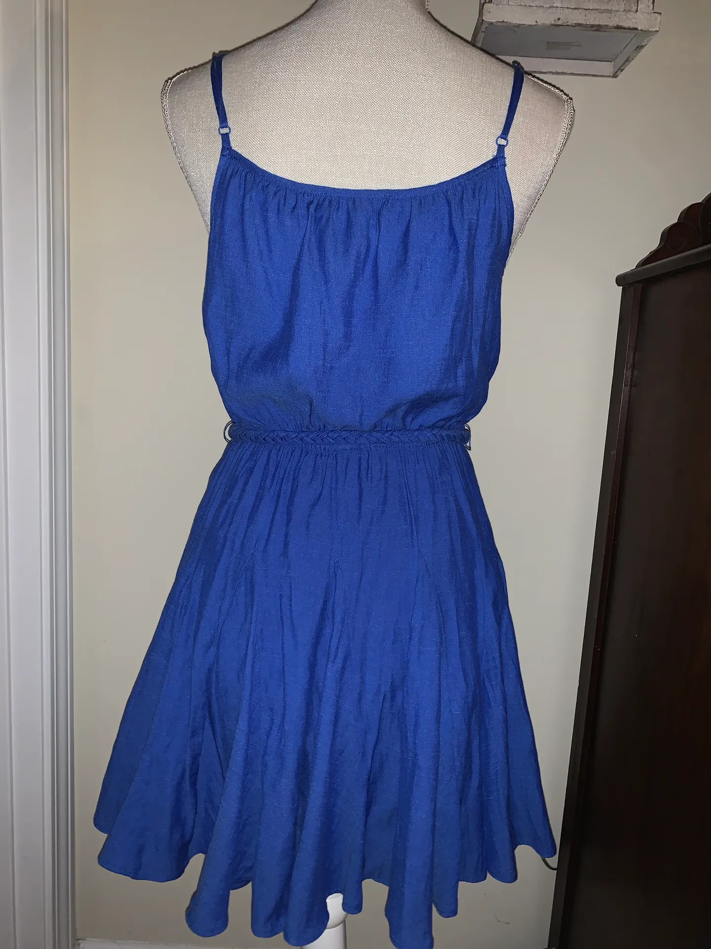 Blue Linen Dress  - Image 2