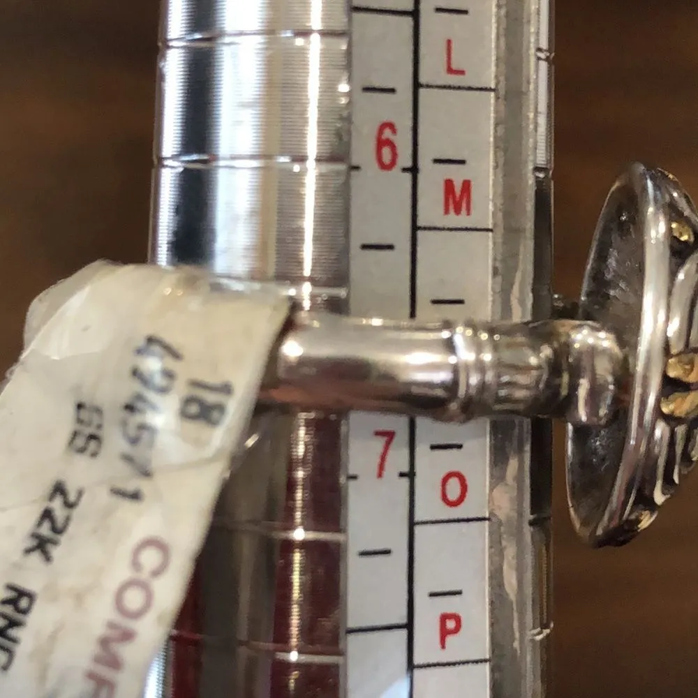 Sterling Silver 22K Blue Topaz Ring Sz 6•3/4 NWT - Image 6