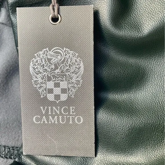NWT Vince Camuto Faux Leather Pant Leggings Dark Willow Green Size Medium NEW - Image 8