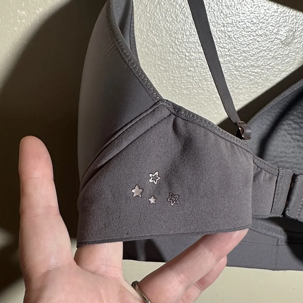 Aerie Gray Full Coverage Wireless Bra | 32C - Image 2