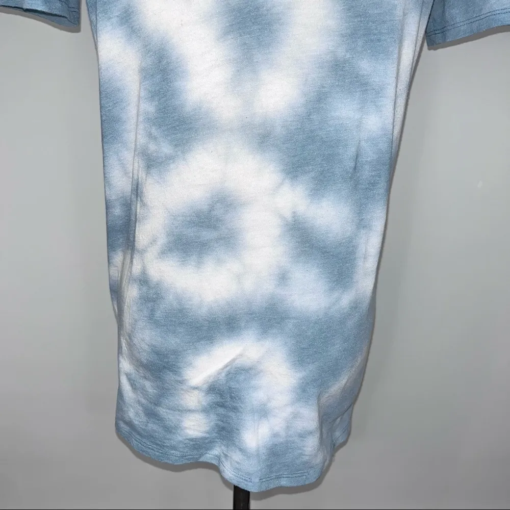 PINK VICTORIA’S SECRET Slate Blue White Tie Dye Sleep Shirt XS Plain Pajama Top - Image 8