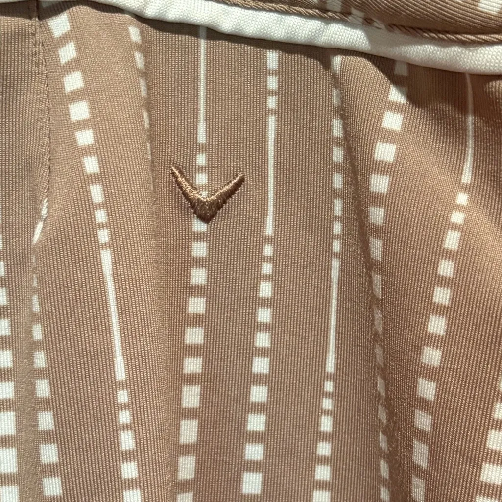 Calloway Tan Striped Women's golf skort - Image 6