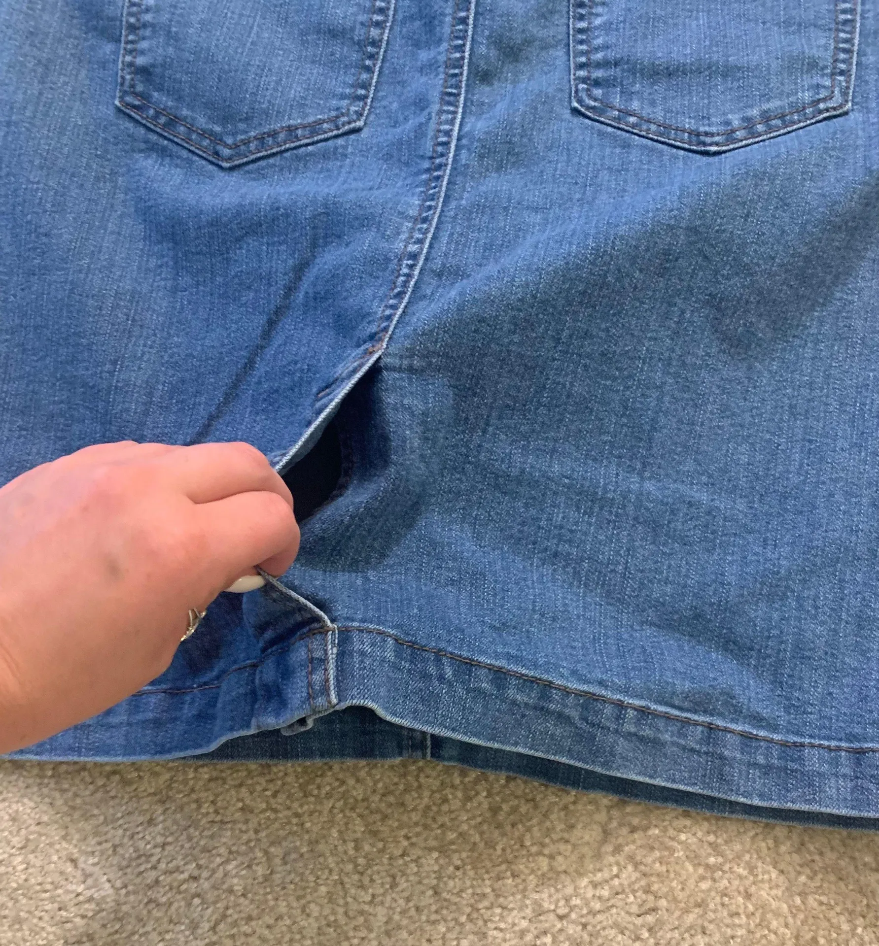 Petite Denim Skirt - Image 3