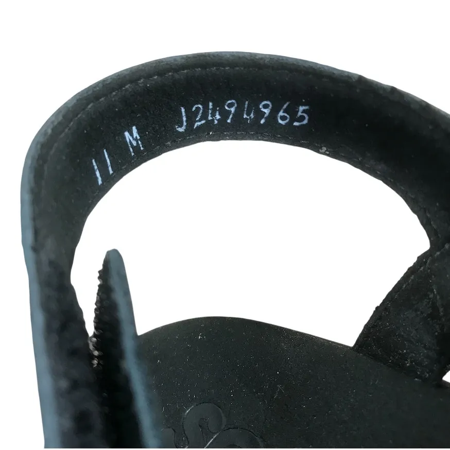 SAS Pier Heel Leather Strap Sandals Women 11M Black Adjustable Comfort Made USA Size 11 - Image 11