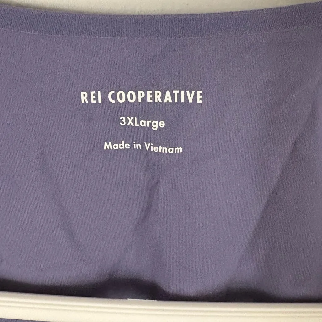 REI Cooperative Co-Op Longline Purple Stretch Crop Tank Top 3X Activewear Sporty - Image 3