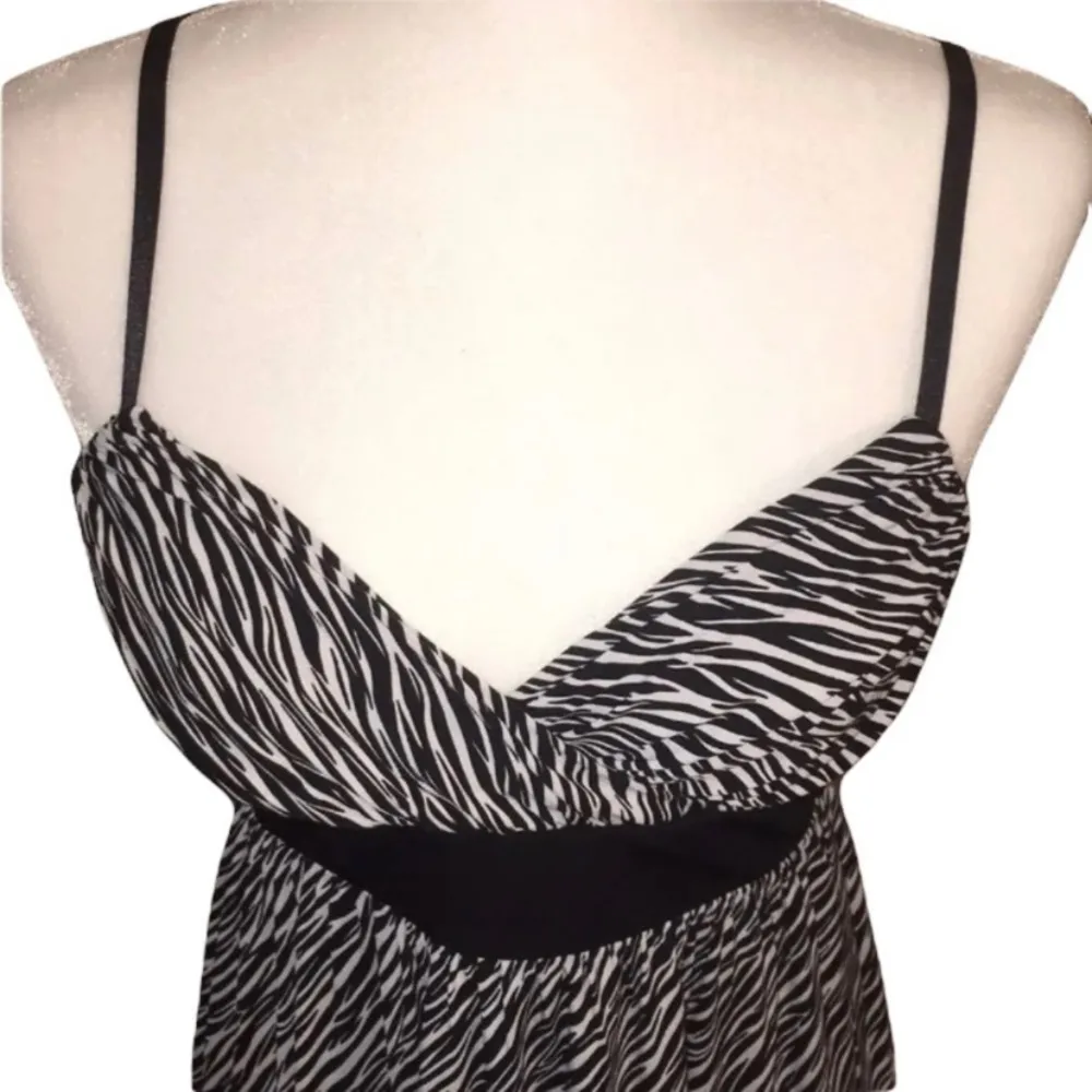B. Wear Zebra Print Spaghetti Strap Dress Size Small - Image 2