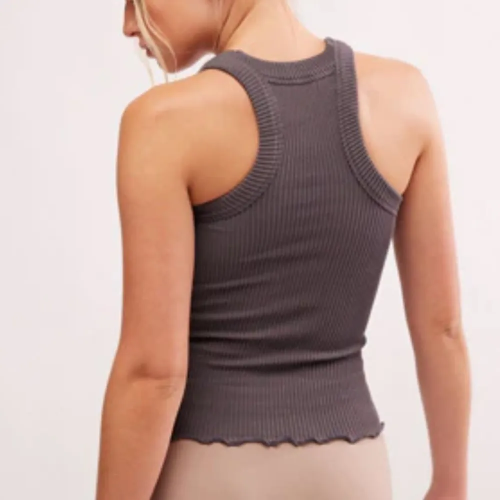 Free People Intimately Clean Ribbed Seamless Tank in Boulevard - Image 2