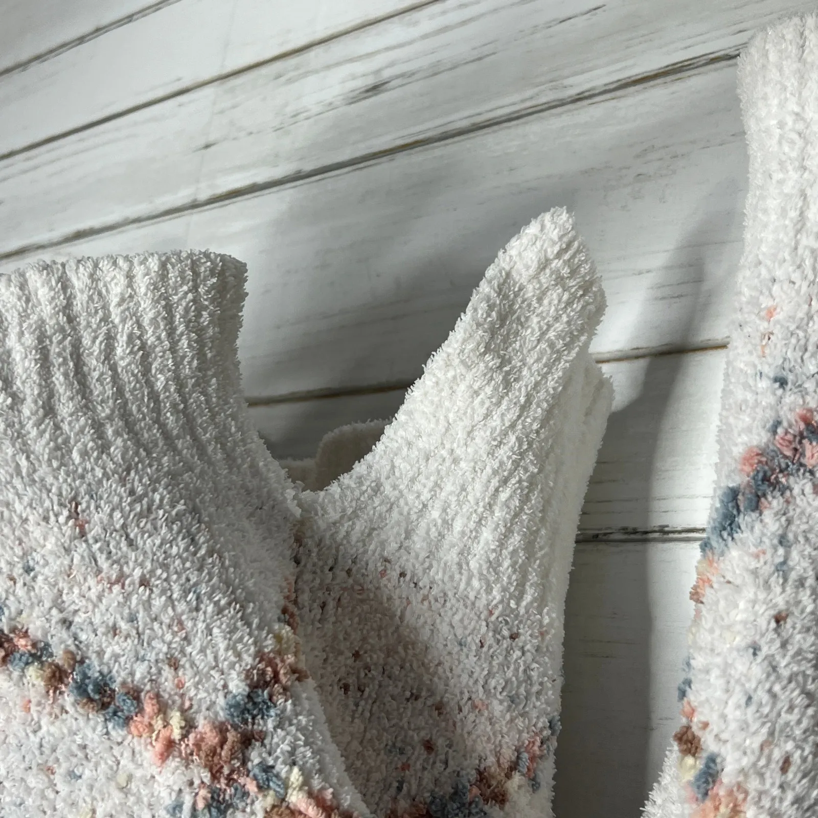 POL Knit Hoodie Sweater Size Small V-Neck Pullover Diamond Pattern - Image 10