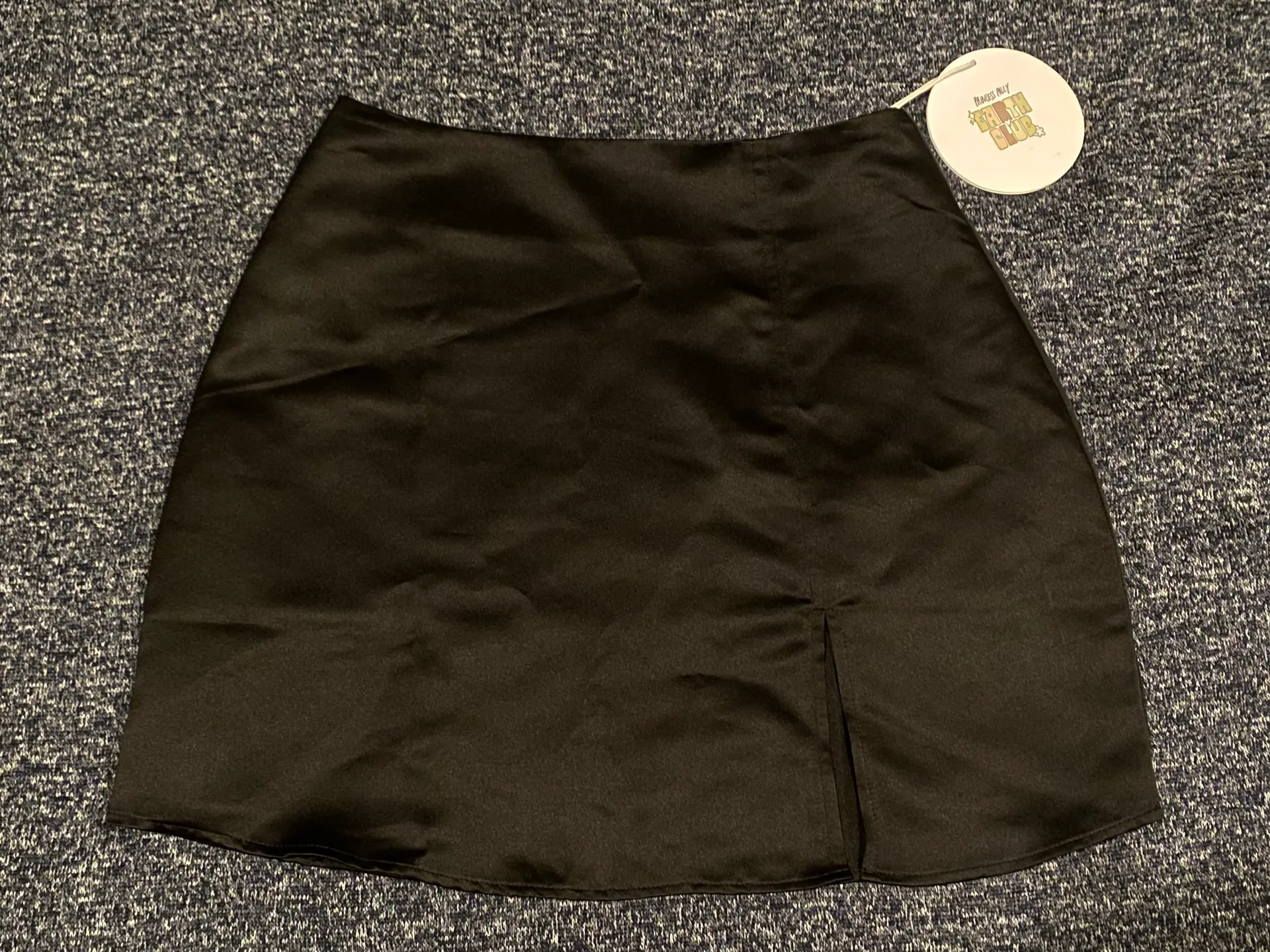 Princess Polly Black Silky Skirt Size 2 - Image 4