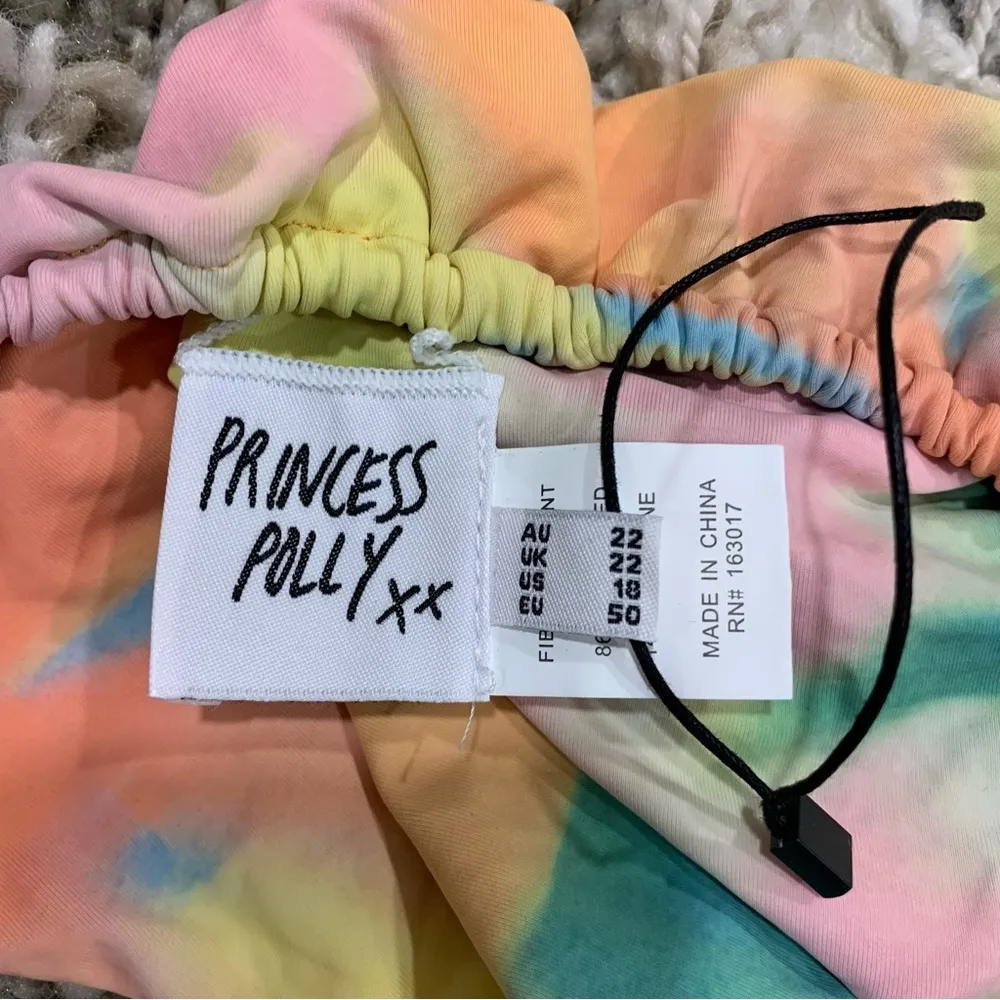 Princess Polly  Tie Dye Pattern Swim Bottoms - Size 18 - Image 3