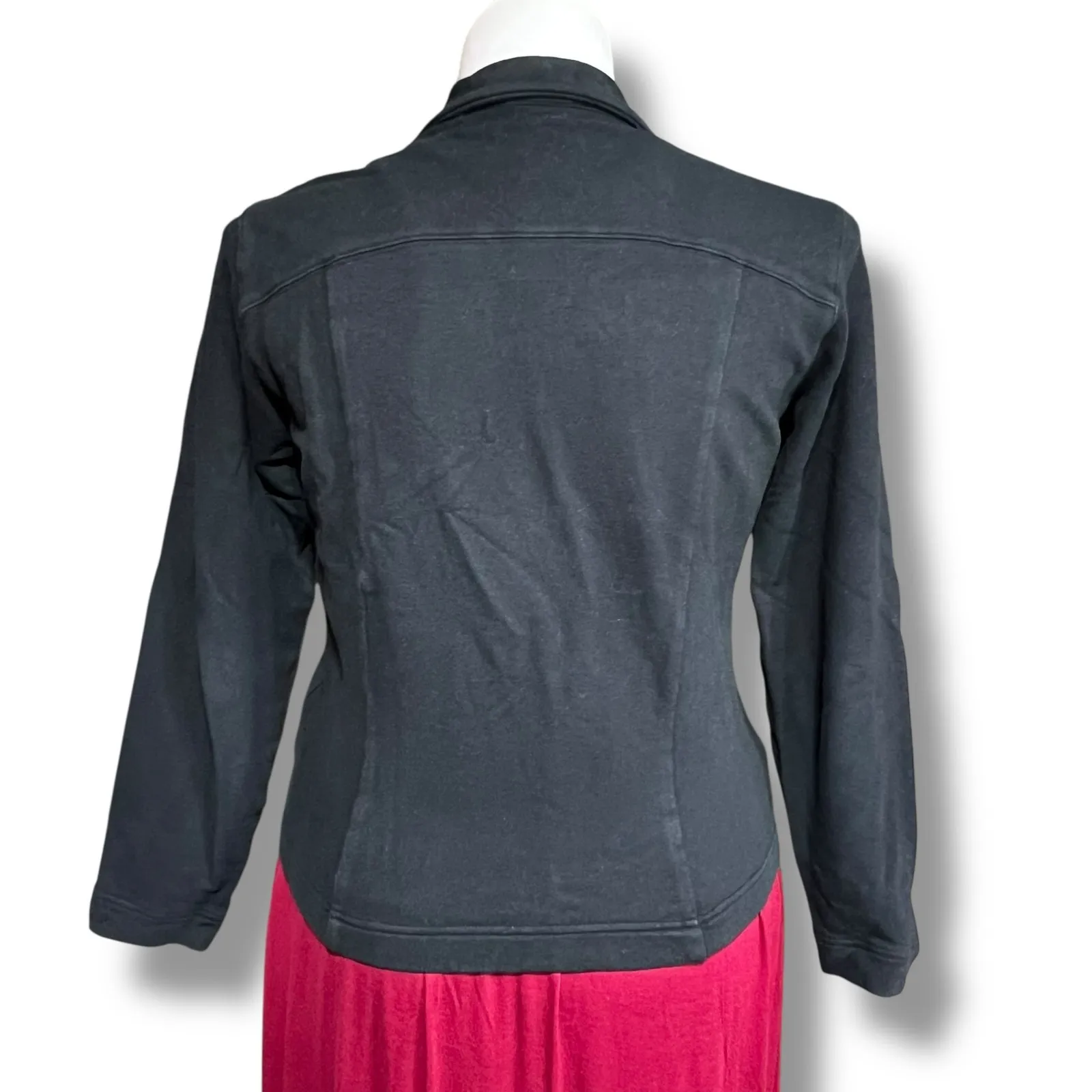 Columbia Womens Vertex Jacket Lightweight Stretch Full Zip High Collar Y2K Black - Image 5