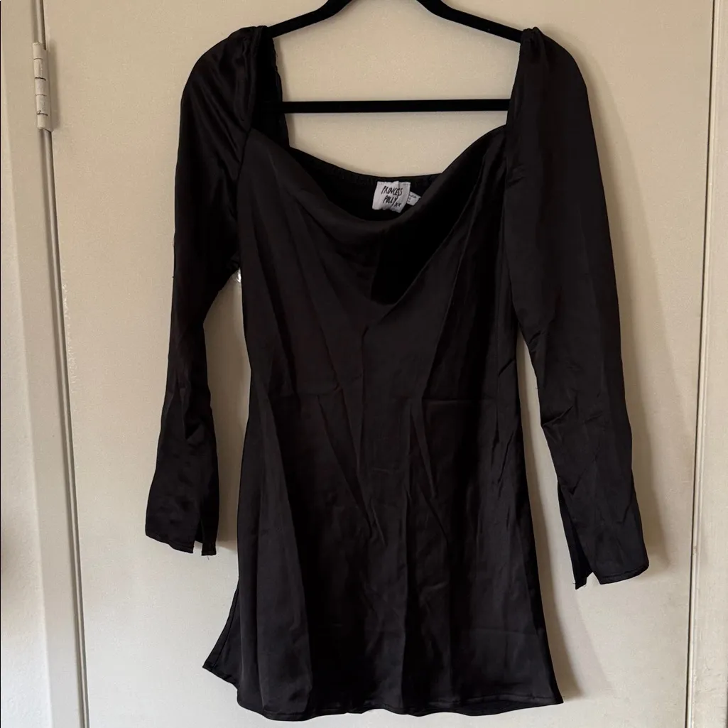 Princess Polly Black Long Sleeve Dress - Image 6