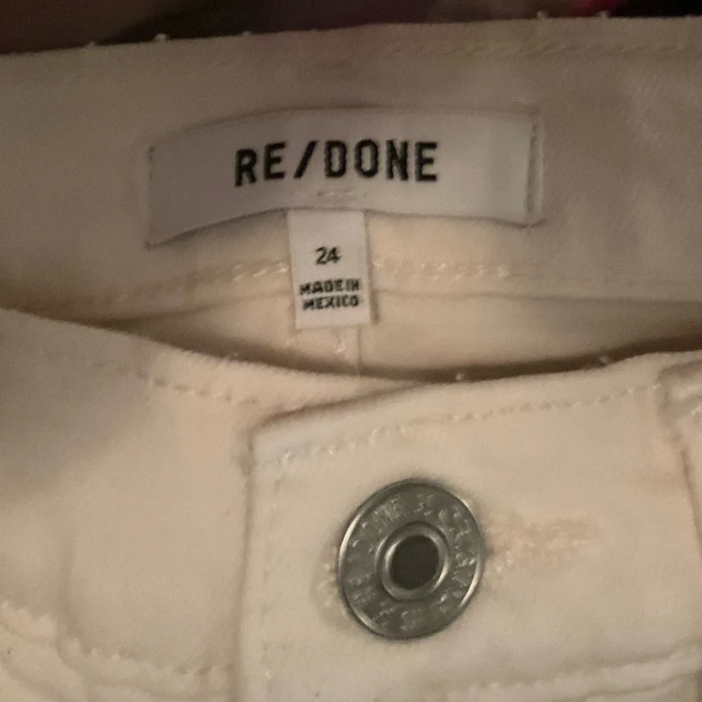 NWT RE/DONE 70s High Rise Stove Pipe frayed straight-leg jeans - Image 13