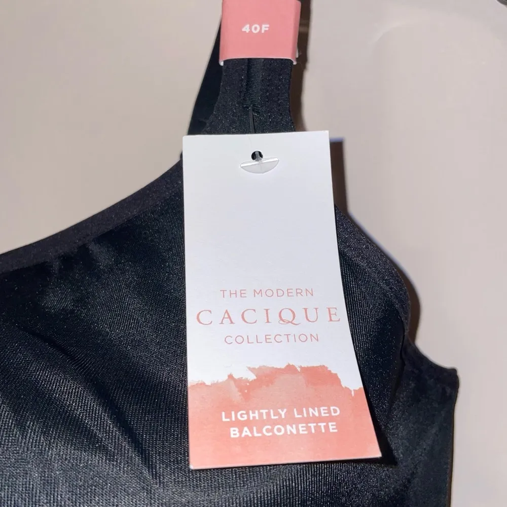 Cacique Smooth Lightly Lined Balconette Bra Size 40F - Image 3
