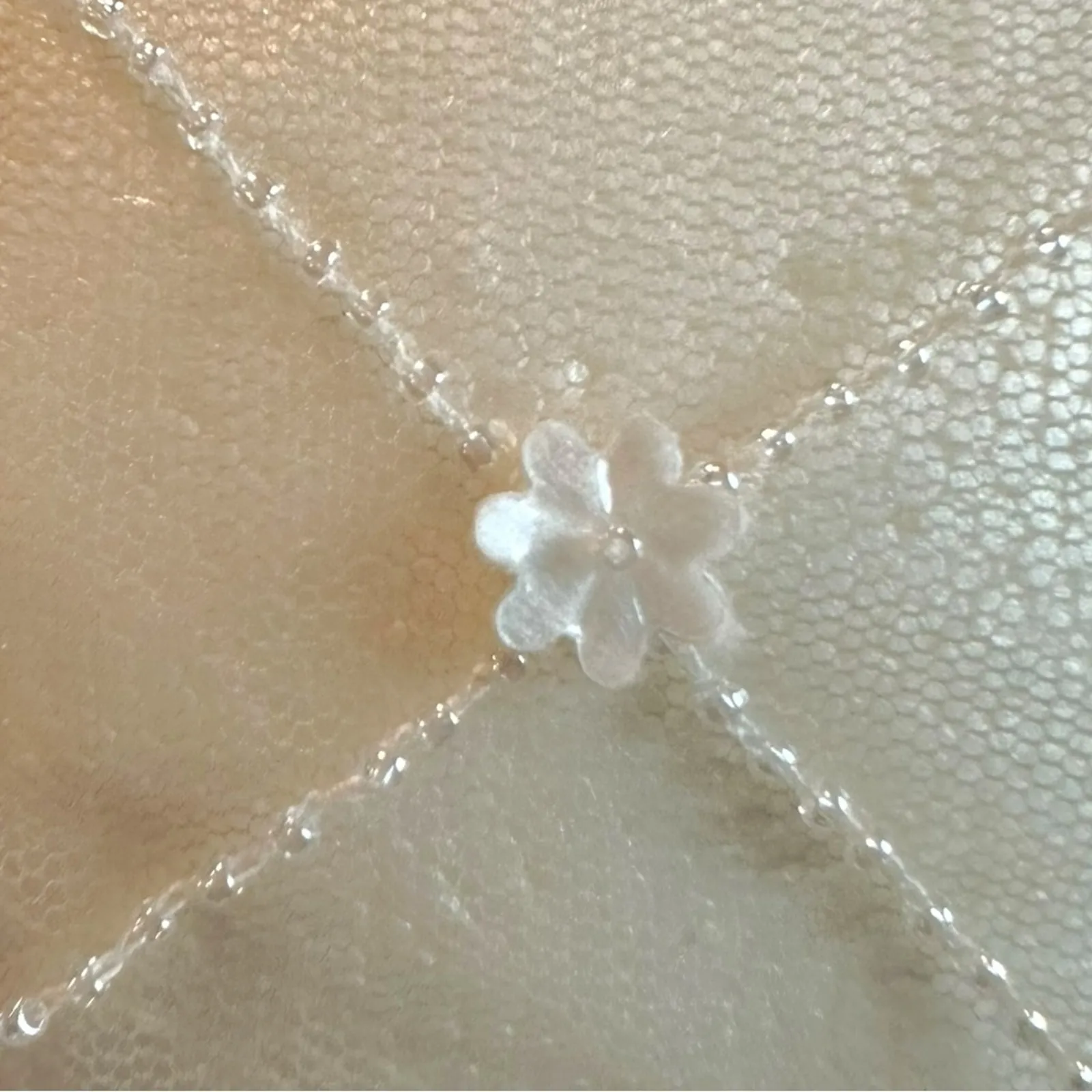 Free People NAMJOSH Sheer Affection Hair Scarf Neutral Dainty Sheer Coquette NWT - Image 13