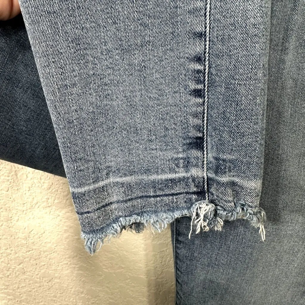 AGOLDE High Rise Skinny Crop Jeans in Hyper - Image 6