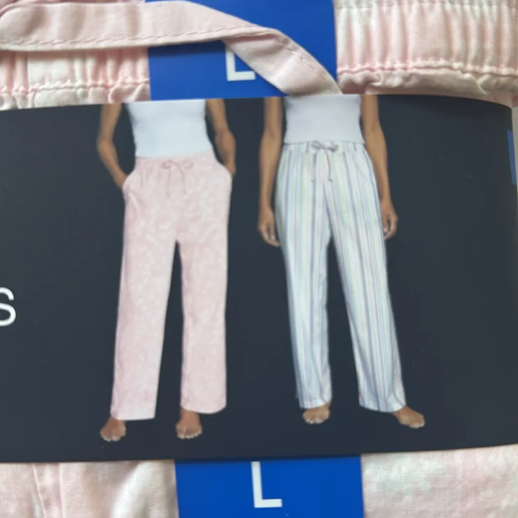 Gap 2-pack pj pants relaxed fit soft cotton fabric 
Adjustable self-draw… - Image 3