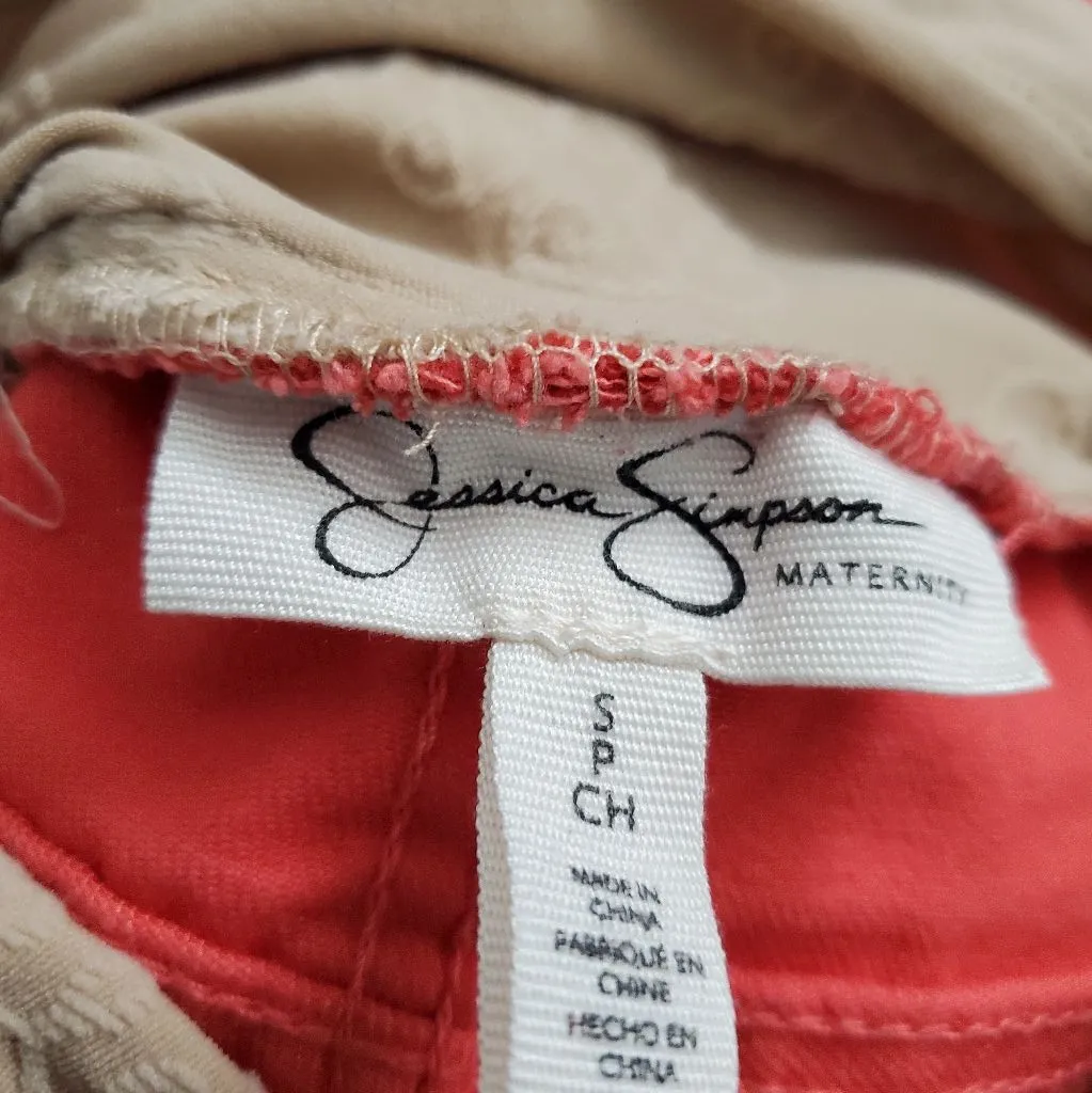 Jessica Simpson maternity stretchy orange jeans size small - Image 5