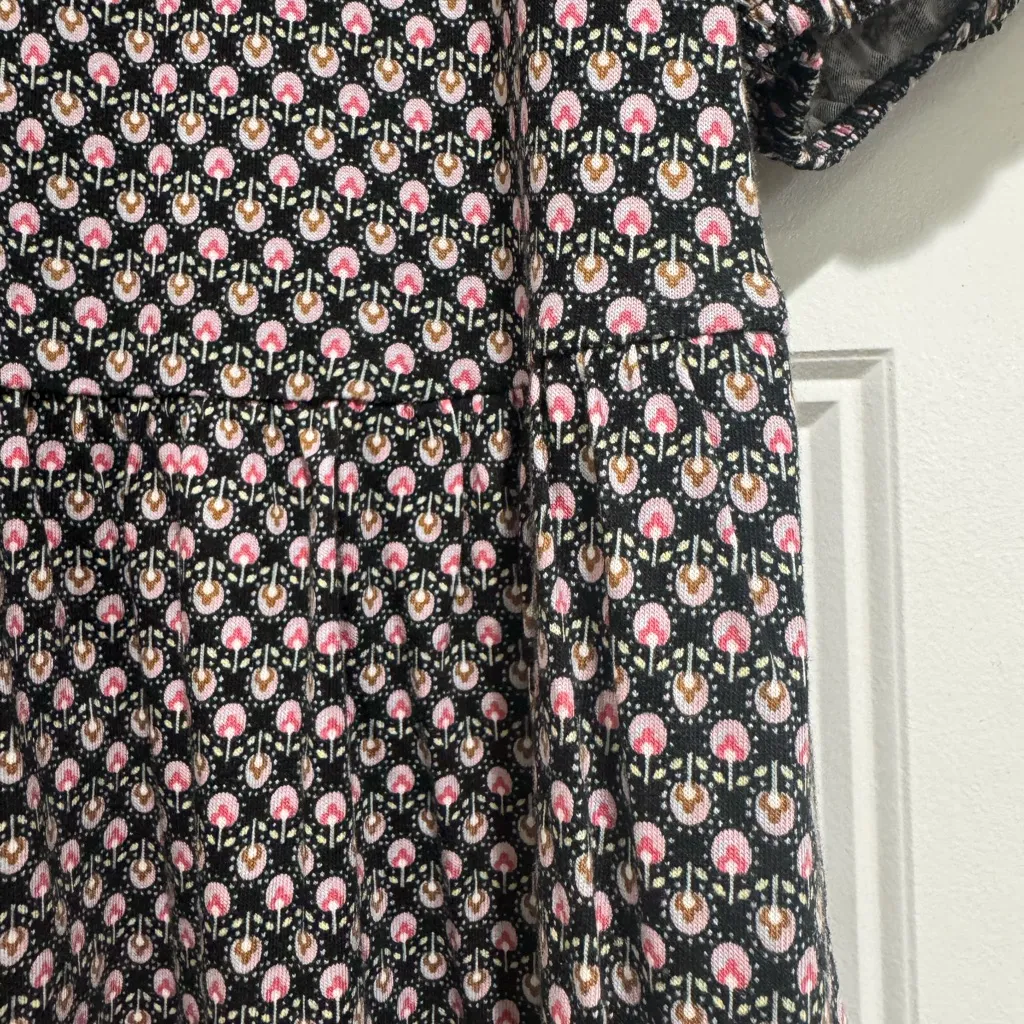 Boden Mini Jersey Dress in Botanic Bud Black Size 6 - Image 9